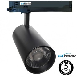 Spot LED 40W - 34W - FARUM - Rail TRIPHASÉ - Noir - CRI+92 - UGR13 HIGH LUMEN 140Lm/W