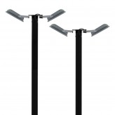 Holder for 1 or 2 spotlights for public lighting column