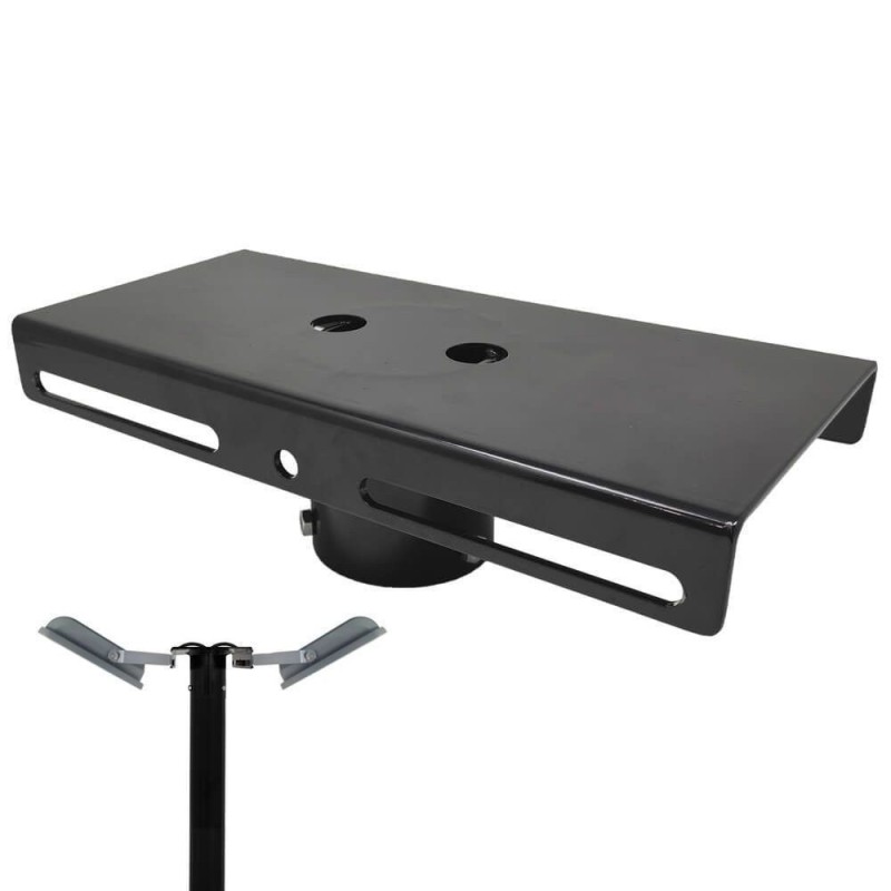 Holder for 1 or 2 spotlights for public lighting column