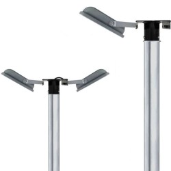 Holder for 1 or 2 spotlights for public lighting column