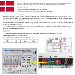 Driver regulable DALI 42W - 3v-42v - 600mA-1100mA - IP20