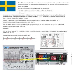 Driver regulable DALI 42W - 3v-42v - 600mA-1100mA - IP20