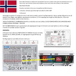 Driver regulable DALI 42W - 3v-42v - 600mA-1100mA - IP20