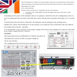 Driver regulable DALI 42W - 3v-42v - 600mA-1100mA - IP20