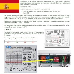 Driver regulable DALI 42W - 3v-42v - 600mA-1100mA - IP20