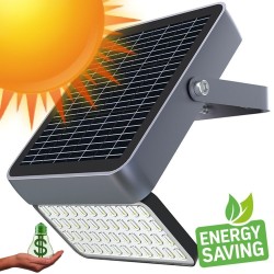 Foco Proyector Exterior SOLAR LED 100W - ALL IN ONE- 5000K