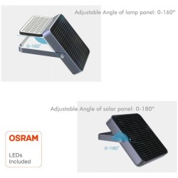 100W SOLAR LED Outdoor Floodlight - ALL IN ONE- 5000K