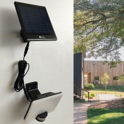 Projector LED Solar - 1500Lm  - Preto - com Sensor de Presença PIR - 4000K