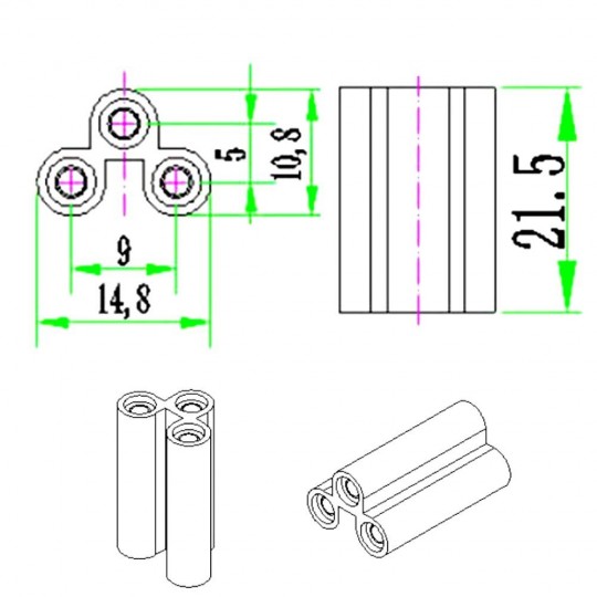 Connecteur  Luminaire LED - T5