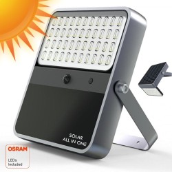 Foco Proyector Exterior SOLAR LED 100W - ALL IN ONE- 5000K