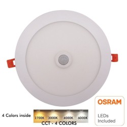 Painel LED Circular 24W con Detector de Movimiento - CCT - OSRAM CHIP