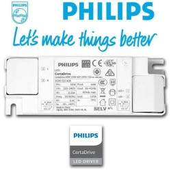 Foco LED 40W UPPSALA Preto PHILIPS Driver Calha Monofásico CRI+98