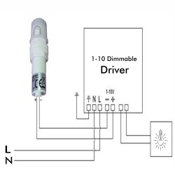 Sensor de luz regulável - Crepúsculo - Fotoeléctrico - 1-10V