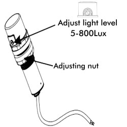 Sensor regulable de Luz - Crepuscular -  Fotoeléctrico -   1-10V