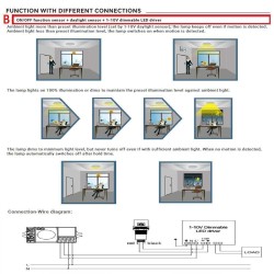 Dimmable Light Sensor - Twilight - Photoelectric - 1-10V