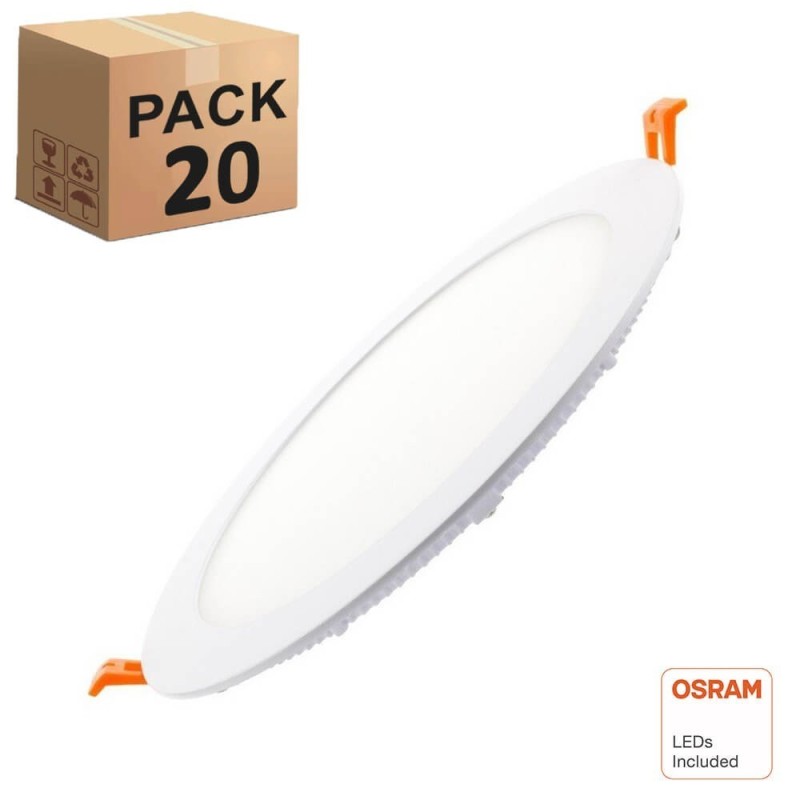 Painel Slim LED Circular 18W - OSRAM CHIP DURIS E 2835