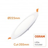 18W LED Circular Downlight Slim - OSRAM CHIP DURIS E 2835