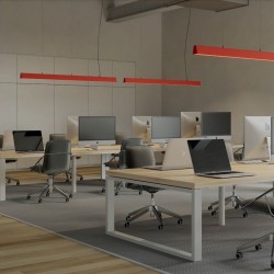 Linear Lamp Pendant LED - CARMEN pastel yellow- 0.5m - 1m - 1.5m - 2m