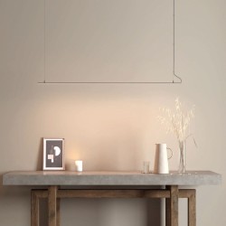 Linear Lamp Pendant - MILANO SLIM SILVER - 0.5m - 1m - 1.5m - 2m - IP20