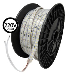 Fita LED 220V | CUSTOM CUT |140xLED/m | 50m | SMD2835 | 3040Lm | 19W/M | IP67| Corte 100cm