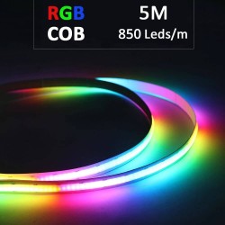 Fita LED 24V RGB | 5m | COB| 850 LED/m | 1650Lm | 18W/M | IP20