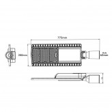 Réverbère LED - 150W - HALLEY BRIDGELUX Chip 140lm/W