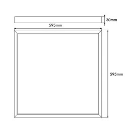 PACK 10 LED Panel 60x60  44W - Philips CertaDrive - UGR79 - CRI+92