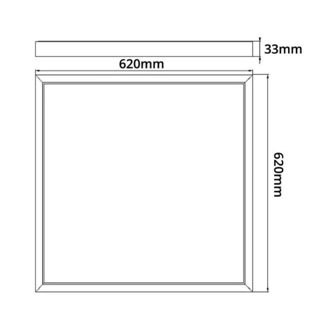 PACK 10 Panel LED 62x62 44W Philips CertaDrive - UGR17 - CRI+92