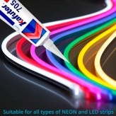 Cola de silicone para Fitas de LED e Componentes Eletrônicos - IP65