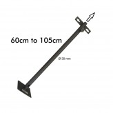 Support de projecteur Noir extensible LED   50cm á 100cm