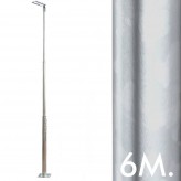 Galvanized post for lampposts - Troncoconical - 6 Meters