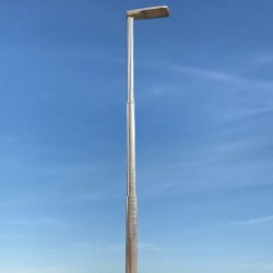 Galvanized post for lampposts - Troncoconical - 6 Meters