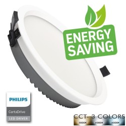 40W LED Downlight Round - Philips CertaDrive - CCT - UGR13