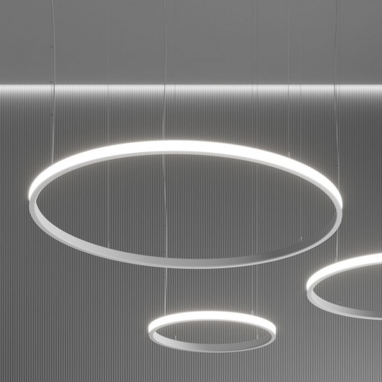 Suspension LED Circulaire Blanc - 54W - SPACE VENUS - 90cm