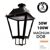 Farol LED Villa Aço 40W-50W-65W-100W