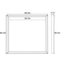 FIT Painel LED 60x60 44W  - Philips Certa - Quadro Branco - CCT