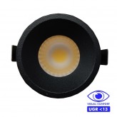 Empotrable LED 5W  - Blanco - Bridgelux Chip - Negro - UGR13