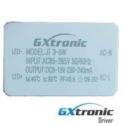 Empotrable LED 5W  - Blanco - Bridgelux Chip - Negro - UGR13