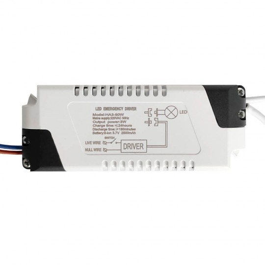 Emergency Battery for LED luminaire - Max.50W