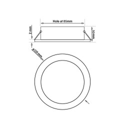 40W LED Downlight Round - Philips CertaDrive - CCT - UGR13