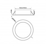 40W LED Downlight Round - Philips CertaDrive - CCT - UGR13