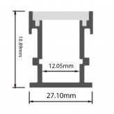 Aluminium Profil Modell BODEN - 2 Meter