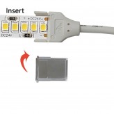 Connecteur pour rubans LED COB + SMD - 8mm - 10mm - IP65