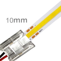 Connector for COB + SMD LED strips - 8mm - 10mm - IP65