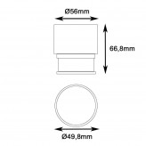 Módulo LED 12W GU10 / MR16 para Aro Downlight - CRI+92