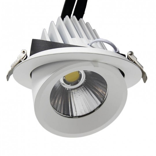 Foco Embutido Orientável LED Potência Ajustável - 24W - IP20 - 24º - CCT