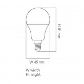 LED Bulb MI-LED E14 A60 180º - 3W