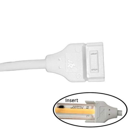 Conector de Ligação para fitas LED COB + SMD - 8mm - 10mm - IP65