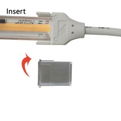 Conector de unión para tiras LED COB + SMD - 8mm - 10mm - IP65