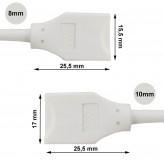 Conector de Ligação para fitas LED COB + SMD - 8mm - 10mm - IP65